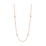 14KT Pink Gold & Diamond Stunning Neckwear Necklace  - 1/2 ctw