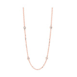 14KT Pink Gold & Diamond Stunning Neckwear Necklace  - 1 ctw