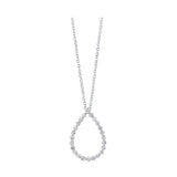 Silver (SLV 995) Diamond Stunning Neckwear Pendant  - 1/4 ctw