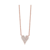 10KT Pink Gold & Diamond Stunning Neckwear Pendant  - 1/5 ctw