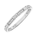 10KT White Gold & Diamond Sparkle Fashion Ring  - 1/10 ctw