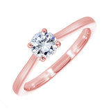 14KT Pink Gold & Diamonds Stunning Fashion Ring - 1/4 CTW