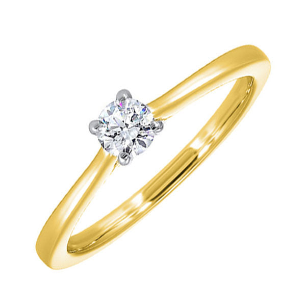 14KT White & Yellow Gold & Diamonds Stunning Fashion Ring - 1/2 CTW