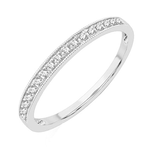 14KT White Gold & Diamonds Stunning Fashion Ring - 1/8 CTW
