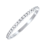 10KT White Gold Sparkle Fashion Ring - 1/8 ctw