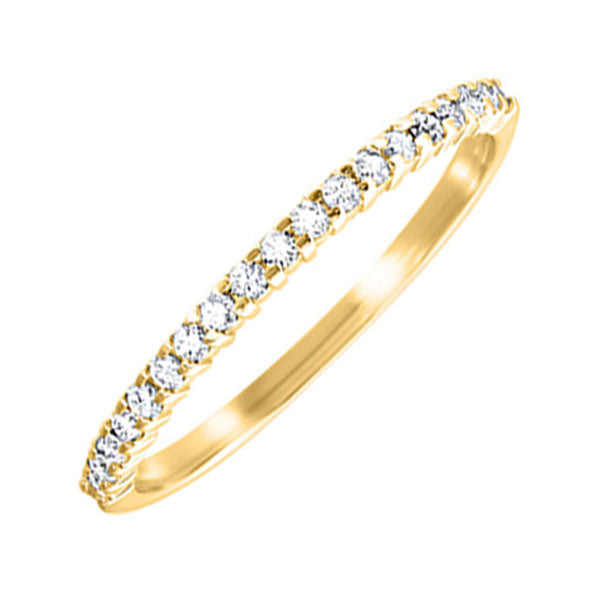 10KT Yellow Gold Sparkle Fashion Ring - 1/8 ctw