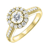 18KT Yellow Gold & Diamond Fashion Ring -1 ctw