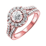 PLAT - 950 White Gold & Diamond Fashion Ring -1-5/8 ctw