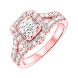 PLAT - 950 White Gold & Diamond Fashion Ring -1-1/2 ctw