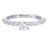 14kw c&c shared prong diamond ring 3/4ct, wb5778ir-4wc