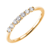 14KT Yellow Gold & Diamond Band - 1/4 ctw