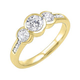 14KT Yellow Gold Sparkle Fashion Ring - 2 ctw