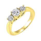 14KT Yellow Gold Sparkle Fashion Ring - 1/4 ctw