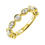 14KT Yellow Gold & Diamond Stackable Fashion Ring  - 5/8 ctw