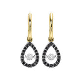 14KT Yellow Gold & Diamond Gemstone Earring -  1/5 ctw