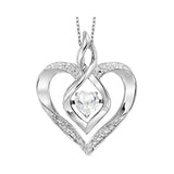 Silver (SLV 995) Classic Book Rhythm Of Love Neckwear Pendant