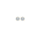 14KT Yellow Gold & Diamond Round Stud Earrings  - 1/10 ctw