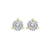 14KT Yellow Gold & Diamond Round Stud Earrings  - 3/4 ctw